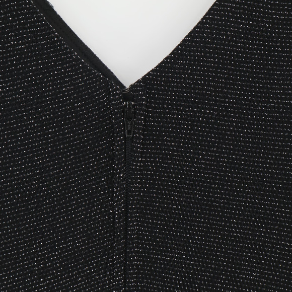 Vintage Cache Black Metallic Asymmetrical Dress Y2K 90s Glam Beaded Size‎ XXS - Picture 11 of 11